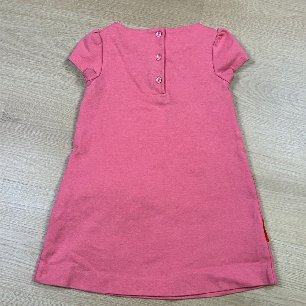 Janie and Jack Pink Orange Striped Dress with Bow Details 3T - Picture 5 of 5